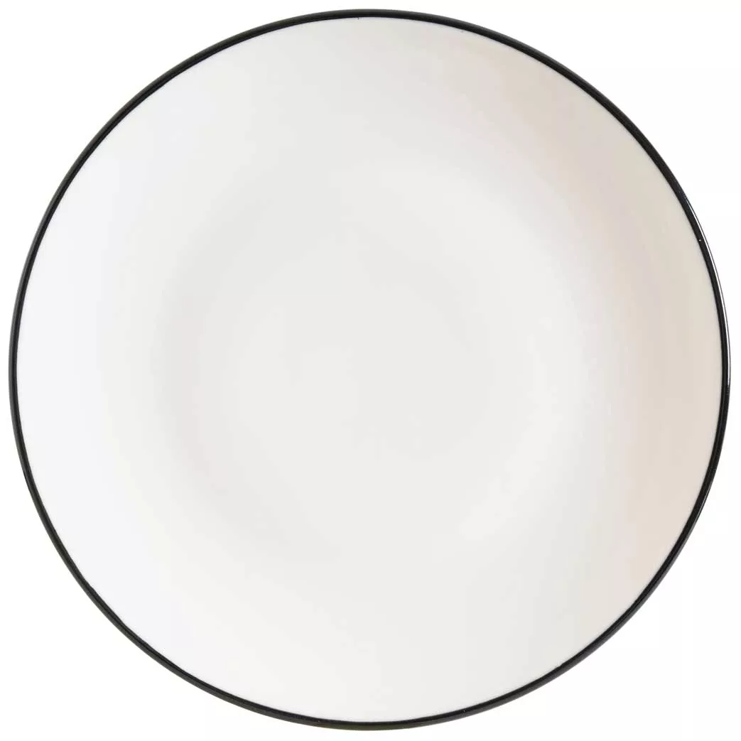 Тарелка Bonna Linea LNEBLGRM15DZ, черный, 150 мм