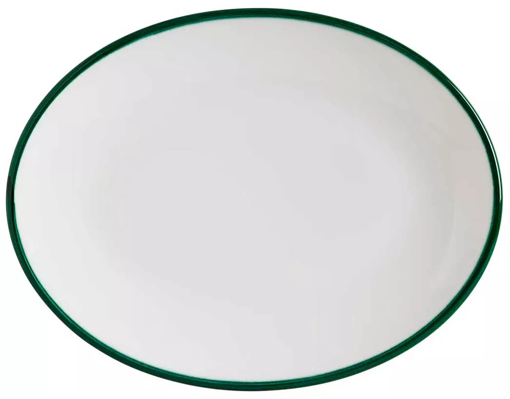 Блюдо овальное Bonna Linea LNEGRMOV25OV, зеленый, 250x190 мм