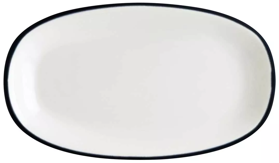 Блюдо овальное Bonna Linea LNEBLGRM24OKY, черный, 240x140 мм