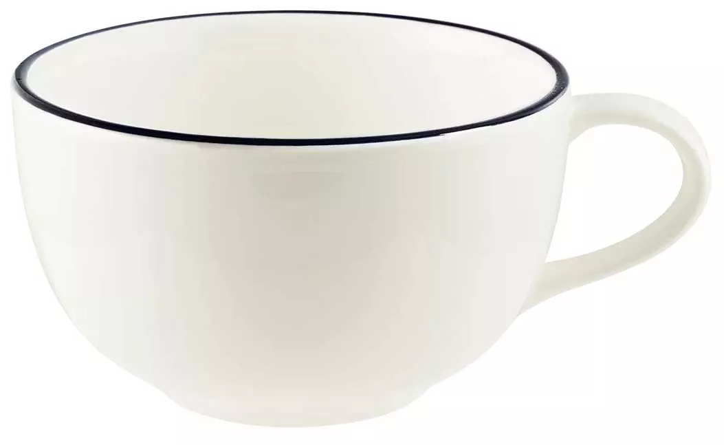 Чашка чайная Bonna Linea LNEBLRIT05CPF, черный, 350 мл