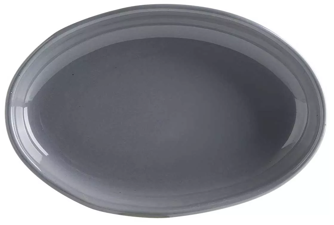 Блюдо овальное Bonna Ground GRSCRA24OV, 240х160 мм, серый