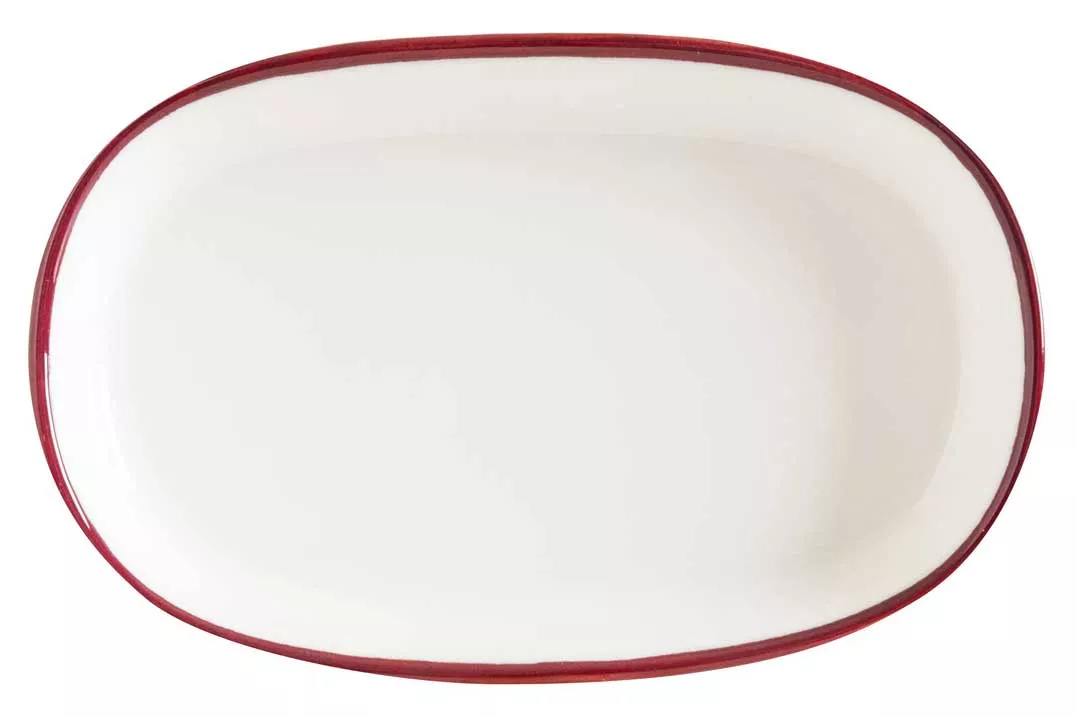 Блюдо овальное Bonna Linea Burgundy LNEBDHYG10OV, 100x65 мм