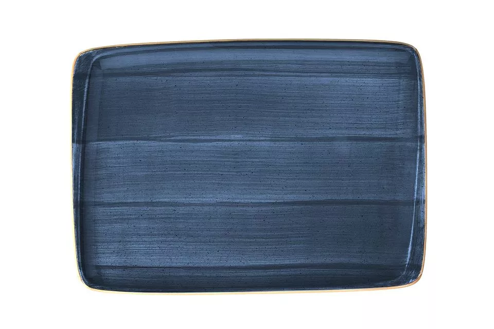 Блюдо прямоугольное Bonna Dusk Aura ADKMOV41DT (36х25 см, синий)